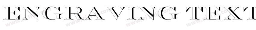 ENGRAVING TEXT字体转换